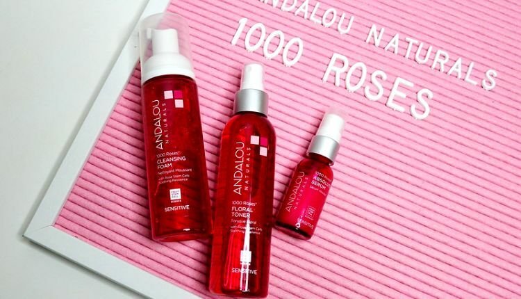 غسول البشره الرغوي Andalou Sensitive Skin 1000 Roses Cleansing Foam